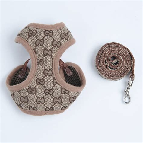 gucci dog harness etsy|designer dog harness for small.